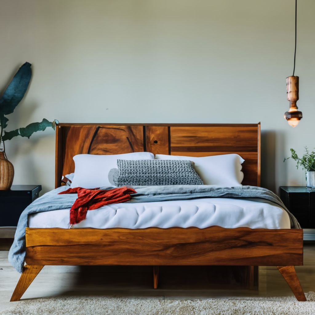 Cherry Wood King Bed