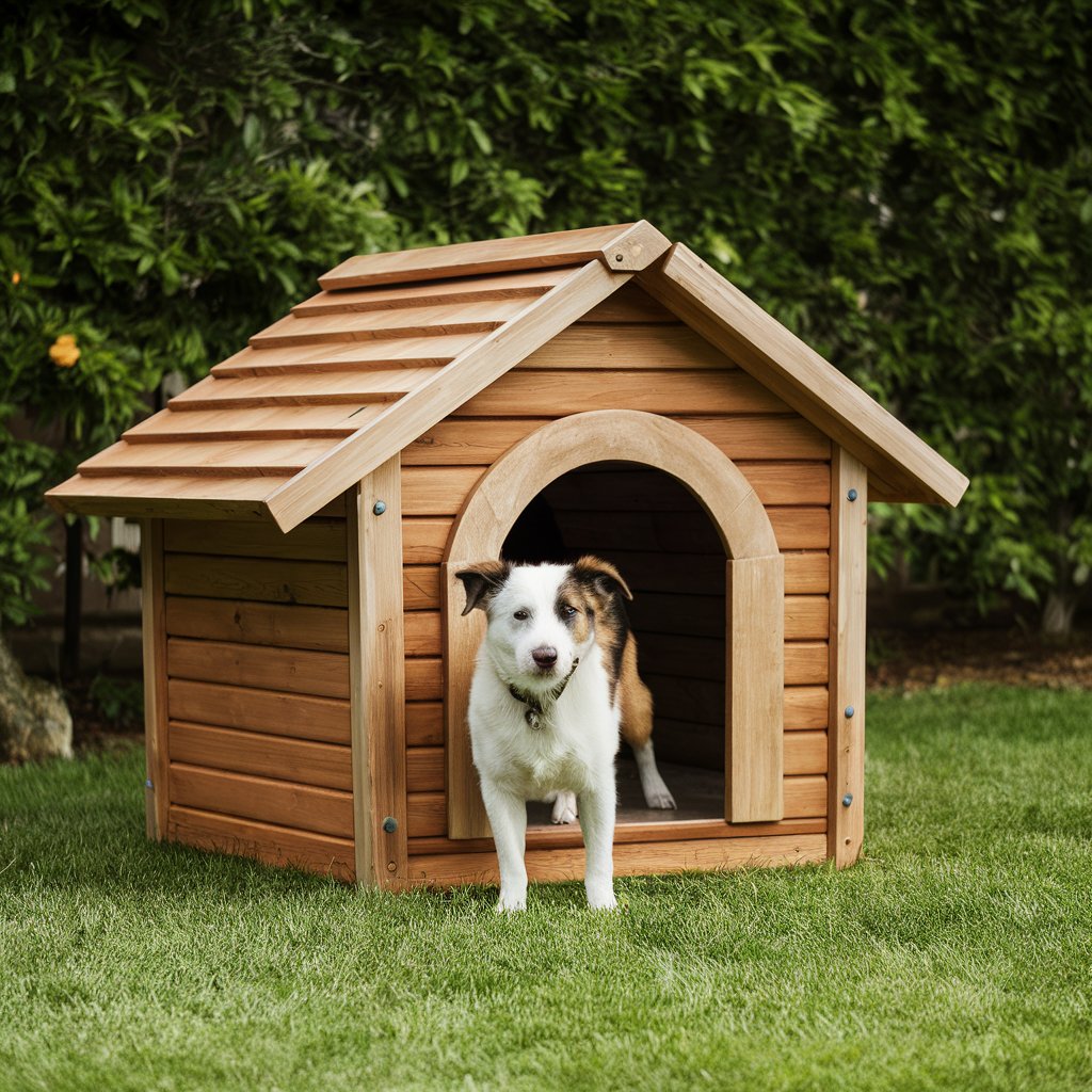 Wood Dog House Outdoor